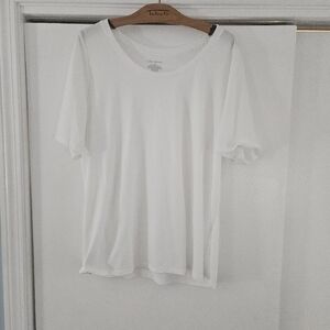Lane Bryant Short Sleeve Scoopneck White 18/20 T Shirt